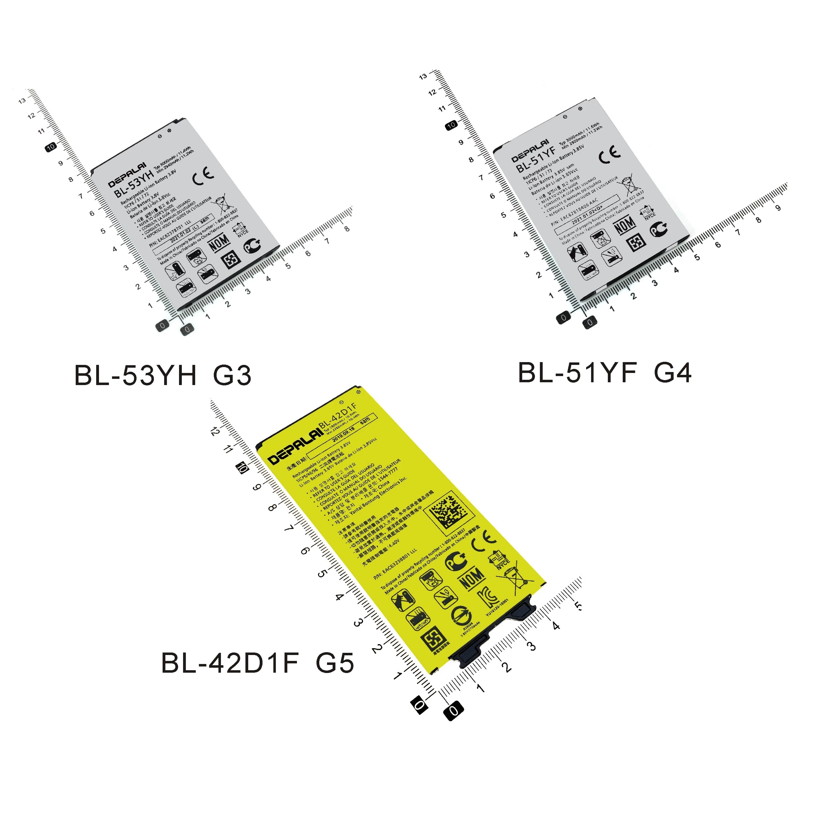 

suitable for bl53yh bl51yf bl42d1f battery optimus g3 g4 g5 d830 d850 d851 ls990 h815 h818 h810 vs987 us992 h820 f700 mobile phone battery