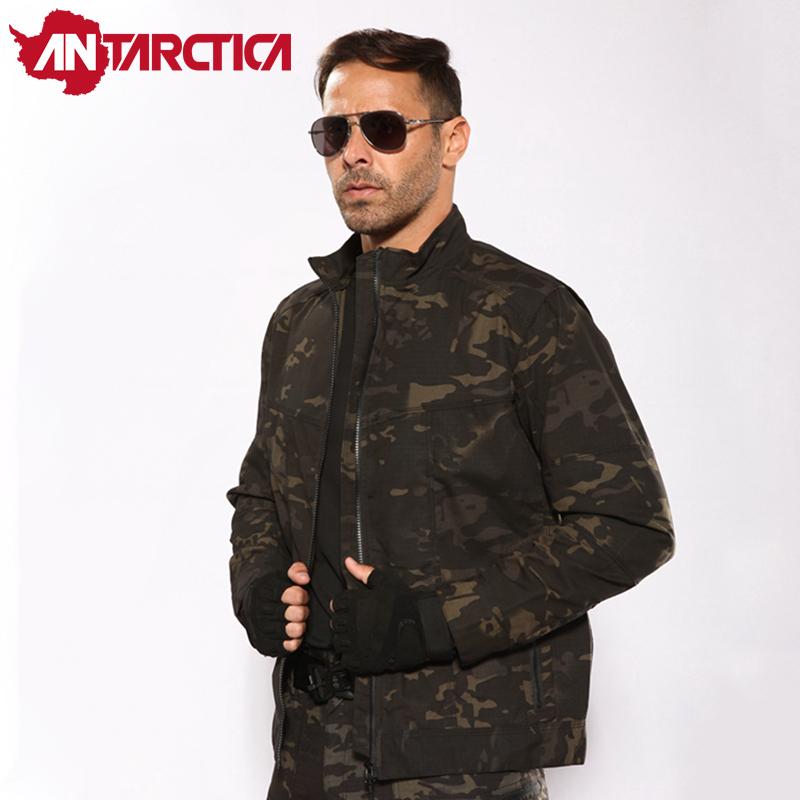 

Outdoor Jackets&Hoodies FXZ Tactical Camouflage Ripstop Waterproof Windbreaker Camo Jacket Men Camping Hunting Fishing Hiking Jacke, Blue;black