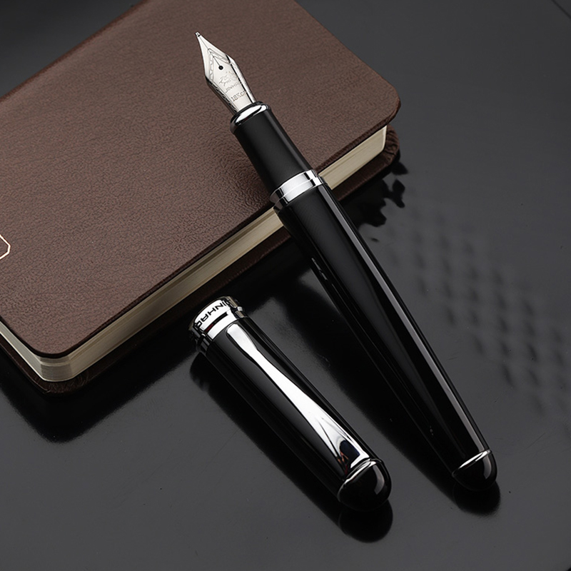 

Jinhao X750 Fountain Pen Gift Set Luxury Business Metal Stainless Steel color Clip Medium Nib Office Signature School