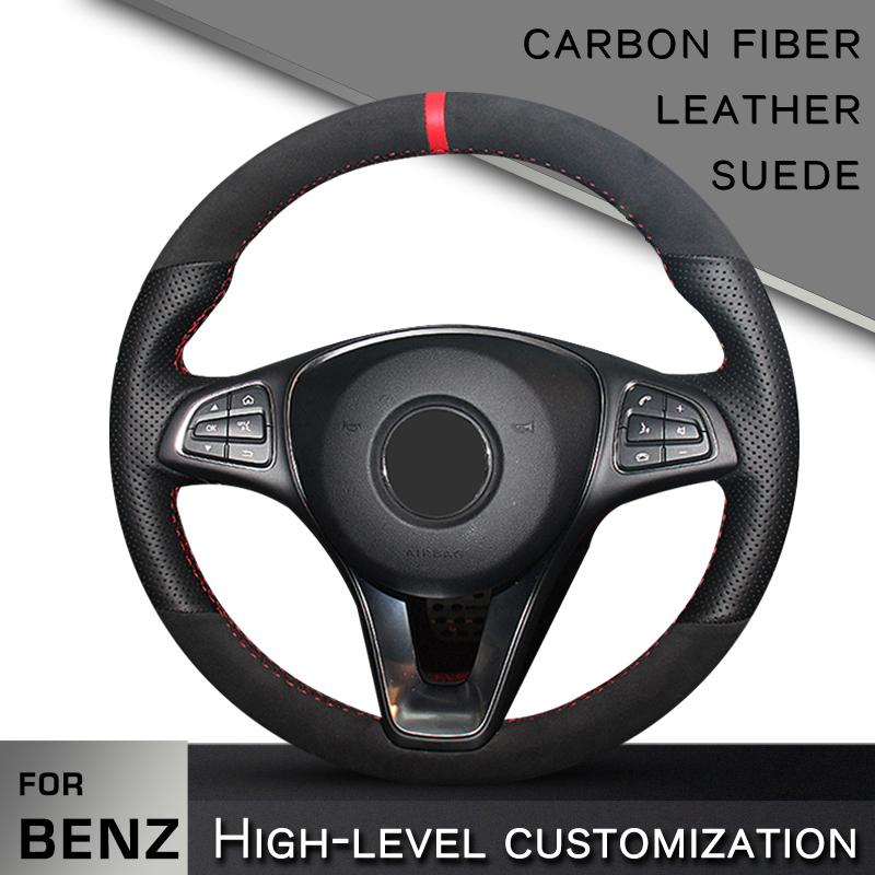

Steering Wheel Covers Custom Car Cover For - W176 A180 A200 B180 B200 Interior
