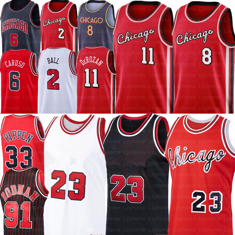 

DeMar 11 DeRozan Vintage Derrick Alex 6 Caruso Rose Basketball Jerseys Zach 8 LaVine hichicagos Lonzo 2 ball tabull Dennis Scottie 33 Pippen shirt Rodman retro Jersey, My store(lzyhome)