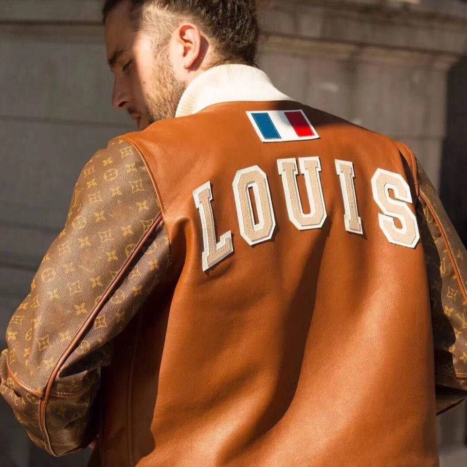 

Men' jacket, casual baseball and women, Brown