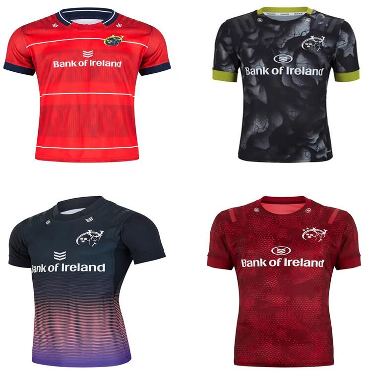

2021 2022 Munster City RUGBY LEAGUE JERSEY national team Home court Away game 21 22 shirt POLO TS-shirt S-5XL Word Cup Top quality, Black;gray