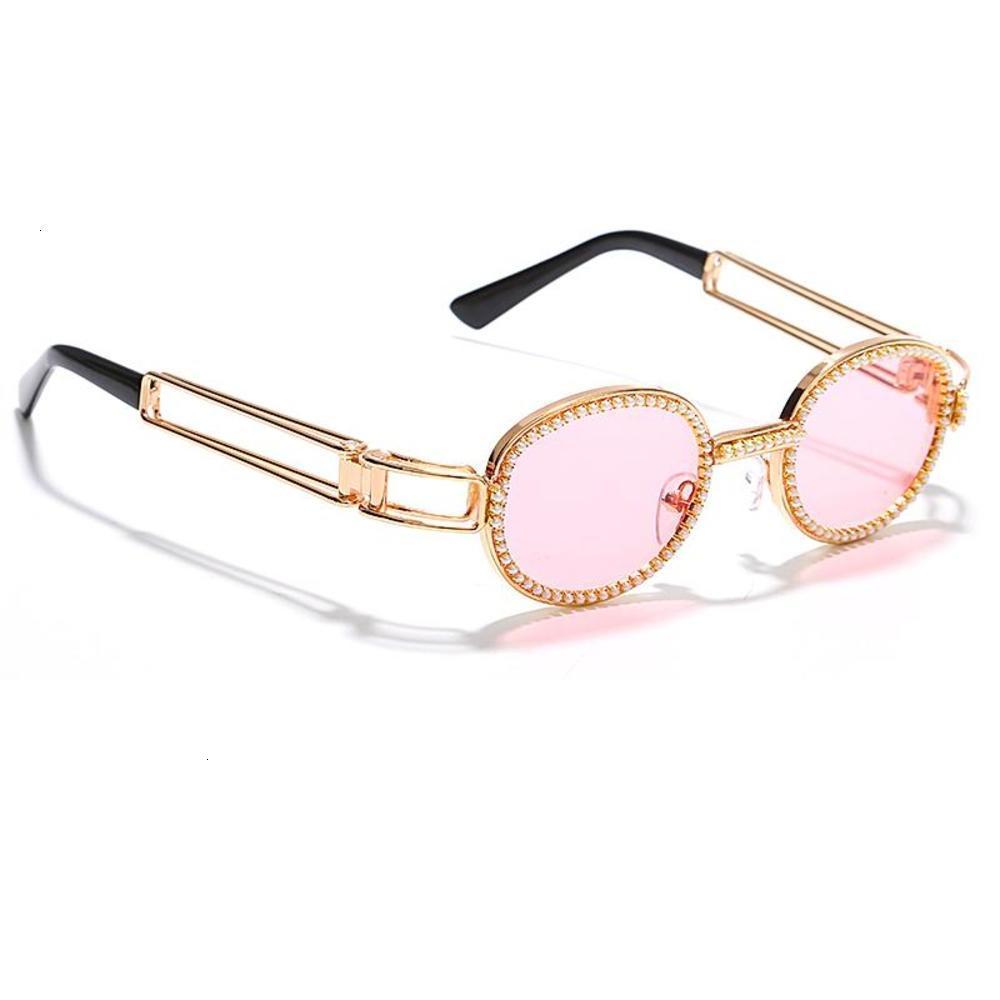

sunglasses man woman shape Handmade Rhinestone Marine Color Sunglasses Metal crystal, Black