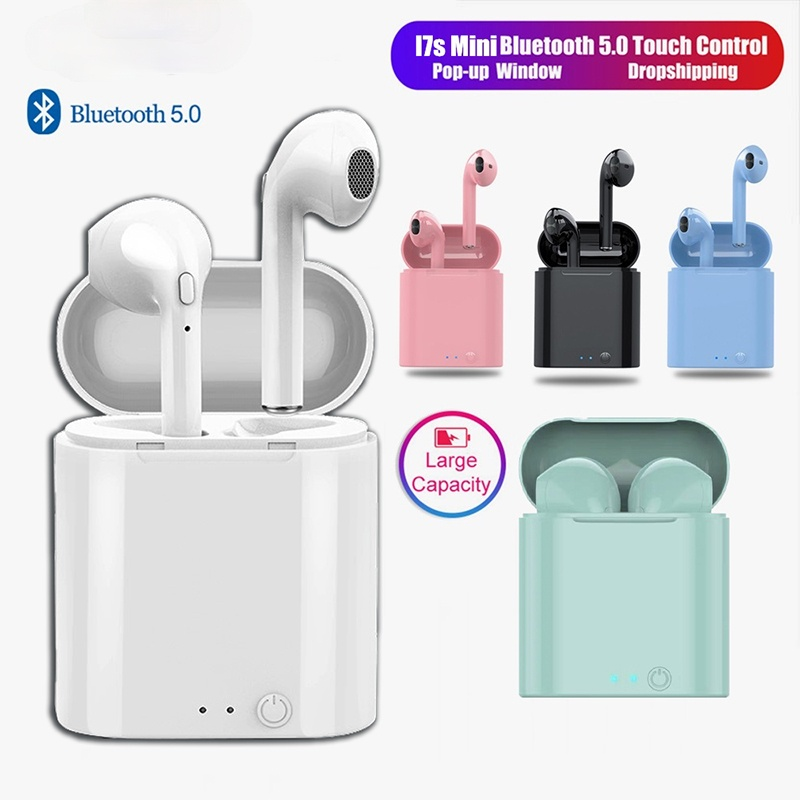 i7s TWS Bluetooth Earphones Mini Sports Headset Waterproof Earbuds Music Earpieces For Huawei Iphone Xiaomi Wireless Headphones-image-684689702