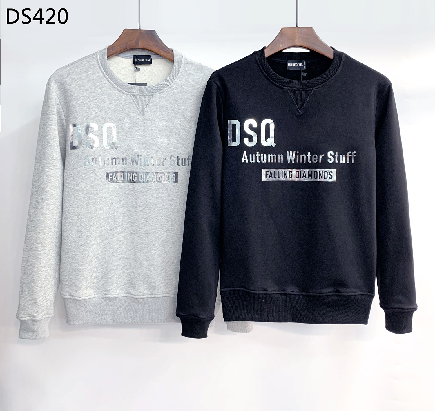 

DSQ PHANTOM TURTLE Hoody New Mens Designer Hoodies Italy fashion Sweatshirts Autumn Print DSQ Hoodie Male Top Quality 100% Cotton Tops 01207, Gray