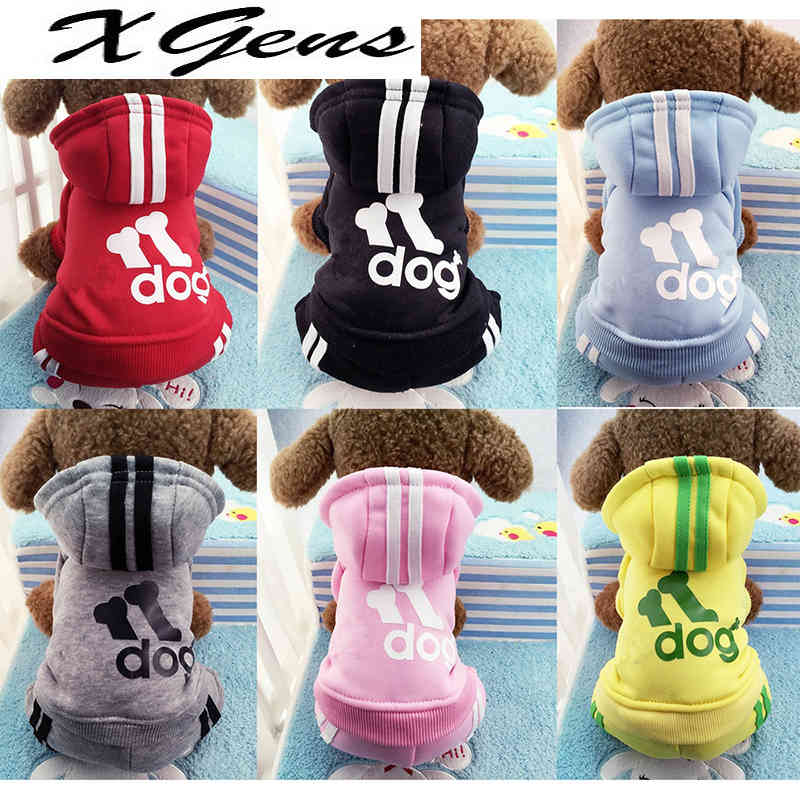 

Winter Warm Pet Dog Clothes Soft Cotton Four-legs Hoodies Outfit For Small Dogs Chihuahua Pug Sweater Clothing Puppy Coat Jacket, Hei se adi