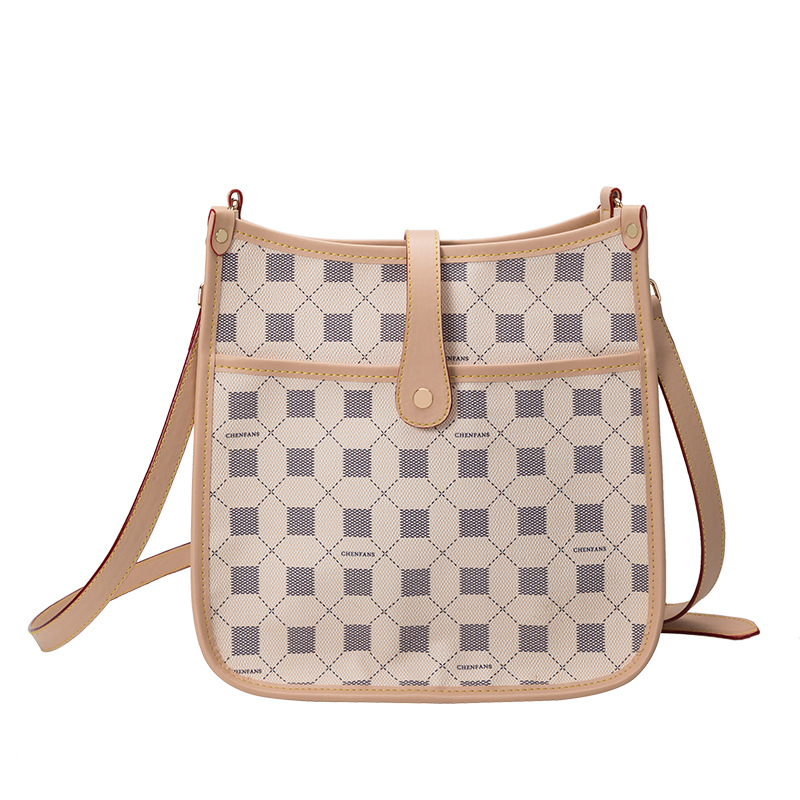 

High quality Japanese Tote Bag #123 women's printed Plaid shoulder bags spring and summer simple messenger handbag large capacity underarm wallets purse, White grid