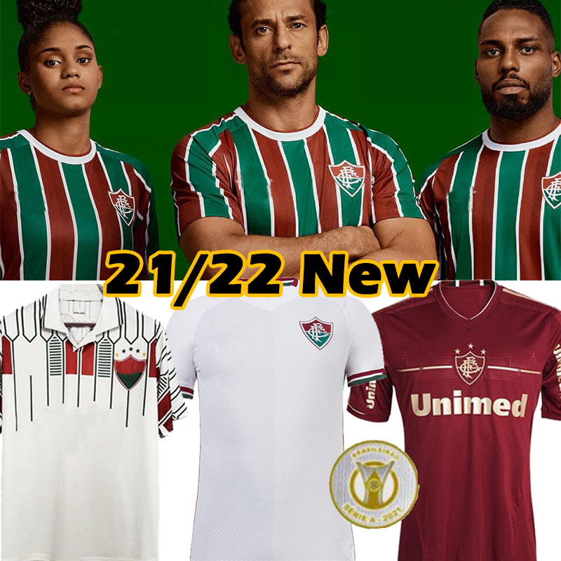 

21/22 Fluminense soccer jerseys retro Brazilian M.PAULO PH GANSO 1989 1990 2011 football jersey NENE NINO MIGUEL Calegari camisa men kids kit football shirts, 21 22 away patch