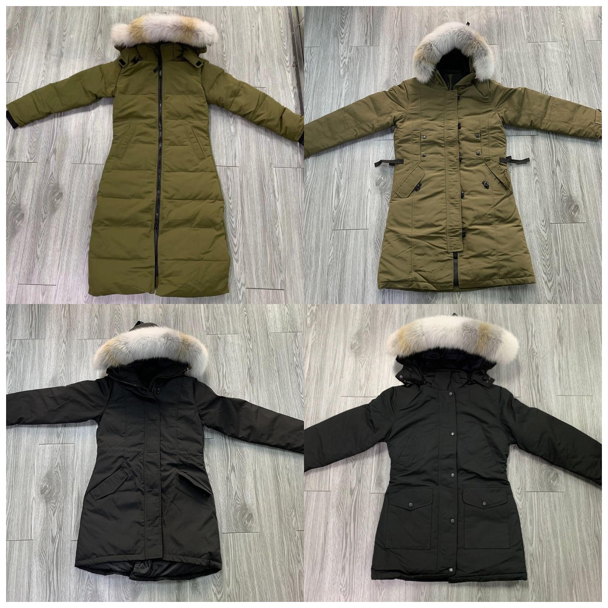 

New Sweden Women Winter Down Jackets Thicken Mid-length White Wolf Fur Outdoor Fashion Windshield Cold Warm Parkas Female Fluffy Detachable, Black