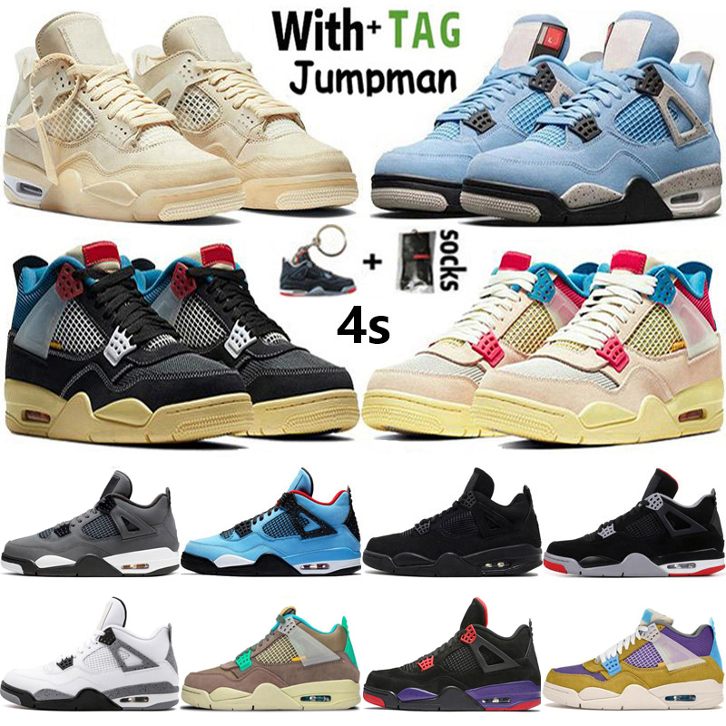 

2022 Top Quality factory_footwear Jumpman 4 OG 4s Mens Basketball Shoes Sail Shimmer University Blue Fire Red White Oreo Men Sports Women Sneakers Trainers Size 36-47, 22