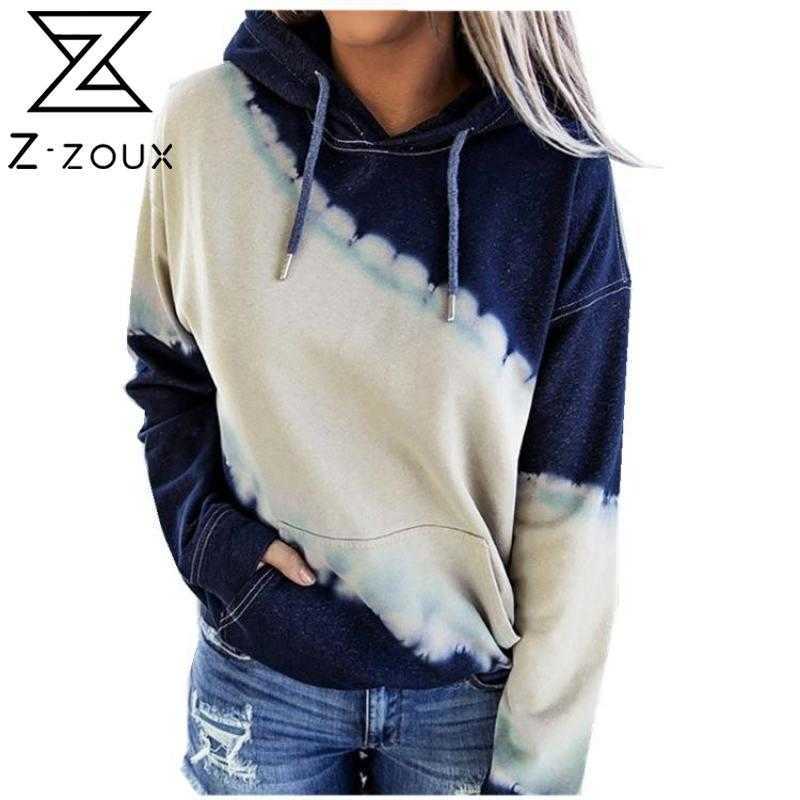 

Women Hoodie Hooded s Sweatshirts Pullove Long Sleeve Dyed Patchwork Coat Loose Casual s Hoodies Autumn 210524, As picture