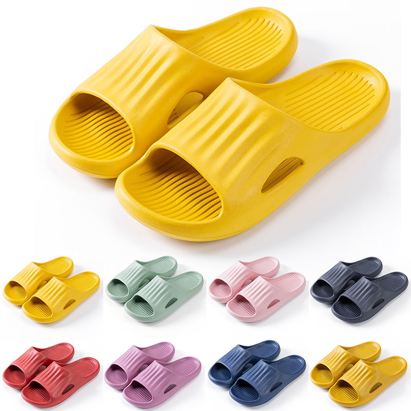 

Excellent Non-Brand mens women slippers shoes red Lemon yellow green pink purple blue men slipper bathroom wading shoe, Item #1
