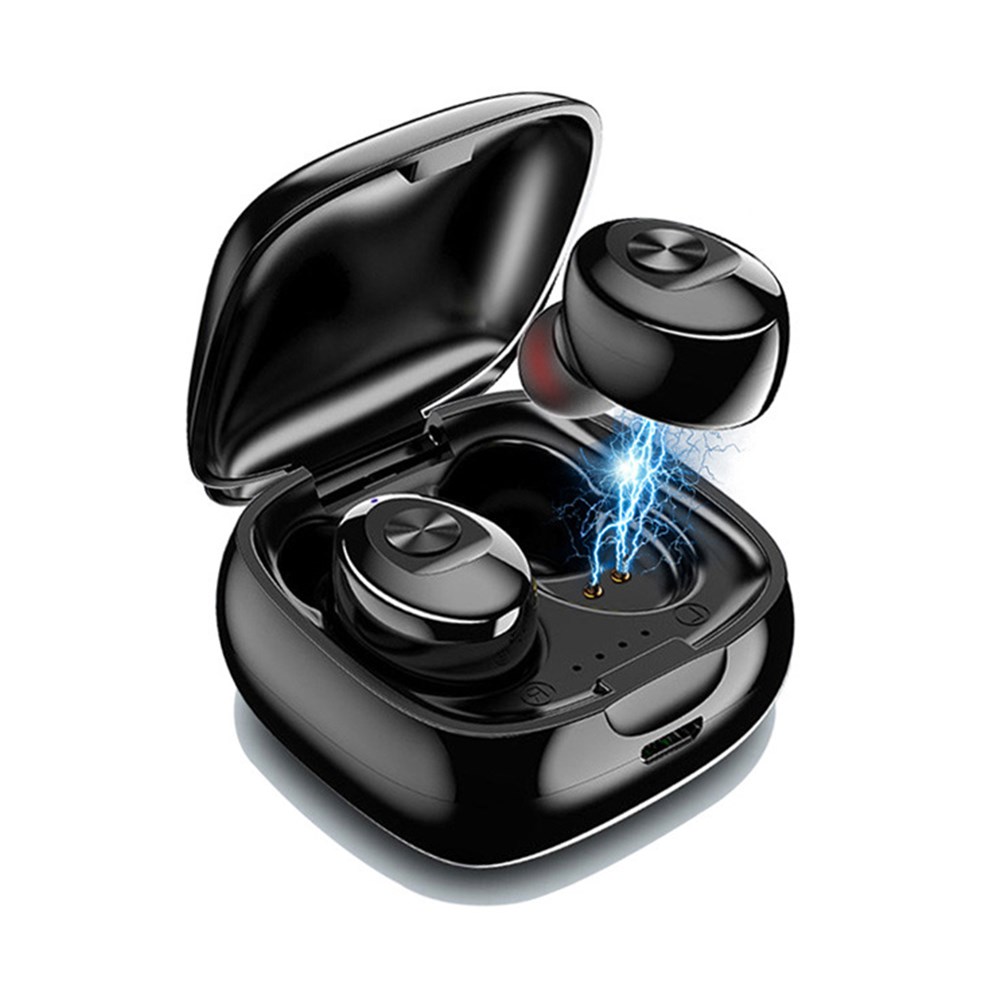 

XG-12 Wireless Headphones TWS Bluetooth Earphones Stereo HIFI Sound Sports Headset for Smartphone with Retail Box, Black