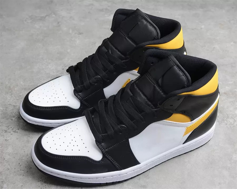 

Jumpman 1 Mid White Pollen Black Men/Women Basketball Shoes Outdoor Trainers Sports With Original Box Fast Delivery