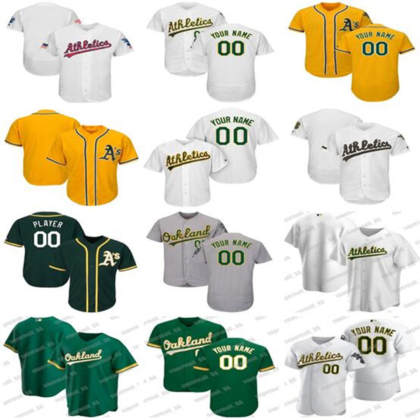 

Custom Oakland Mens Women Kids Athletics Brett Baseball Jersey Anderson Ramon Laureano Franklin Barreto Jurickson Profar Joakim Soria Ryan B, Blue;black