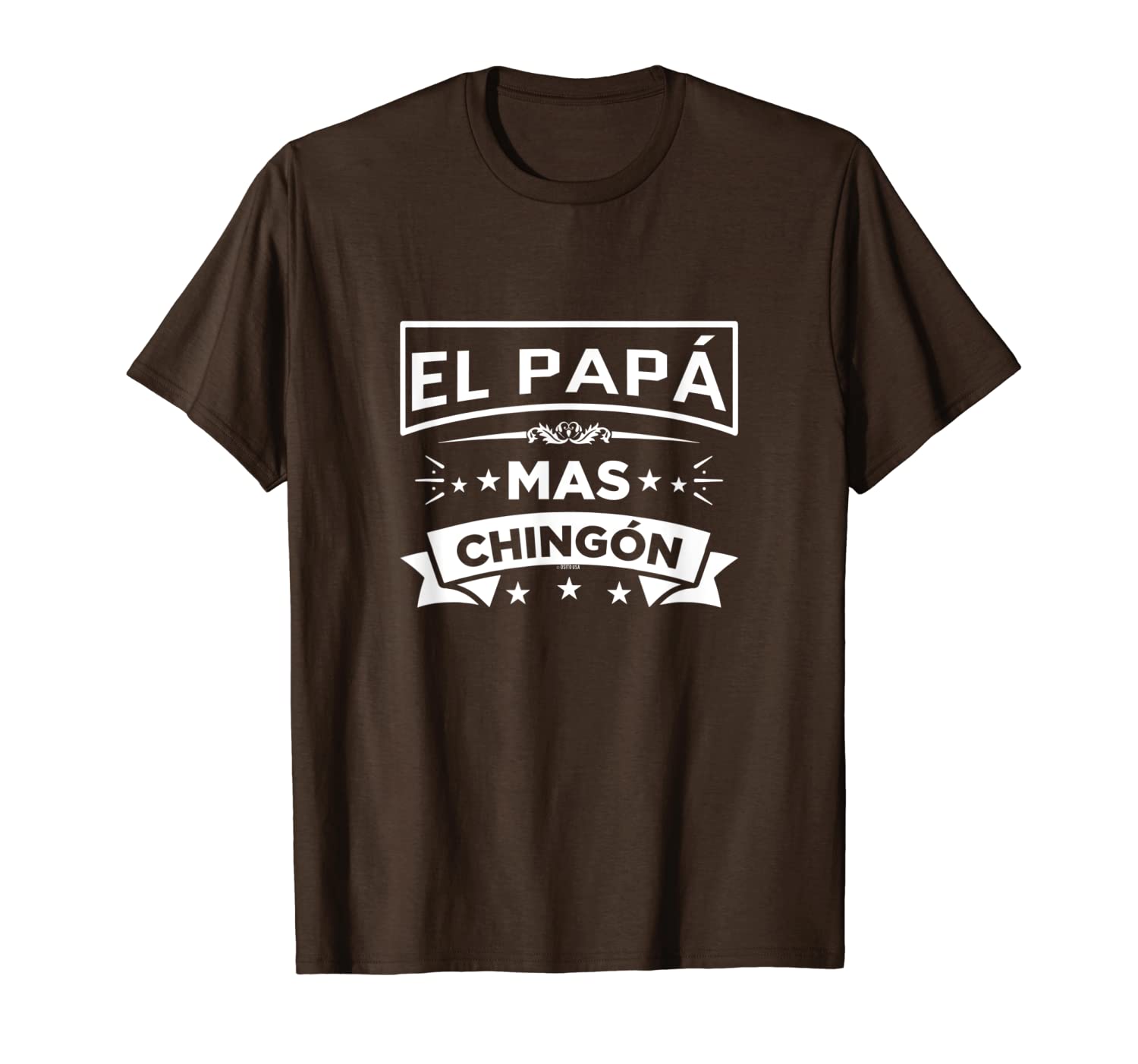 

el papa mas chingon funny spanish fathers day gift shirt, White;black