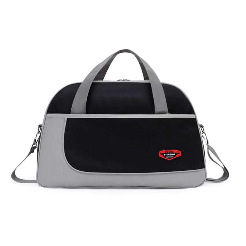 

Duffel Bags Casual Yoga Gym Bag Fitness Oxford Zipper Striped Travel Duffle Women Big Luggage Cabin