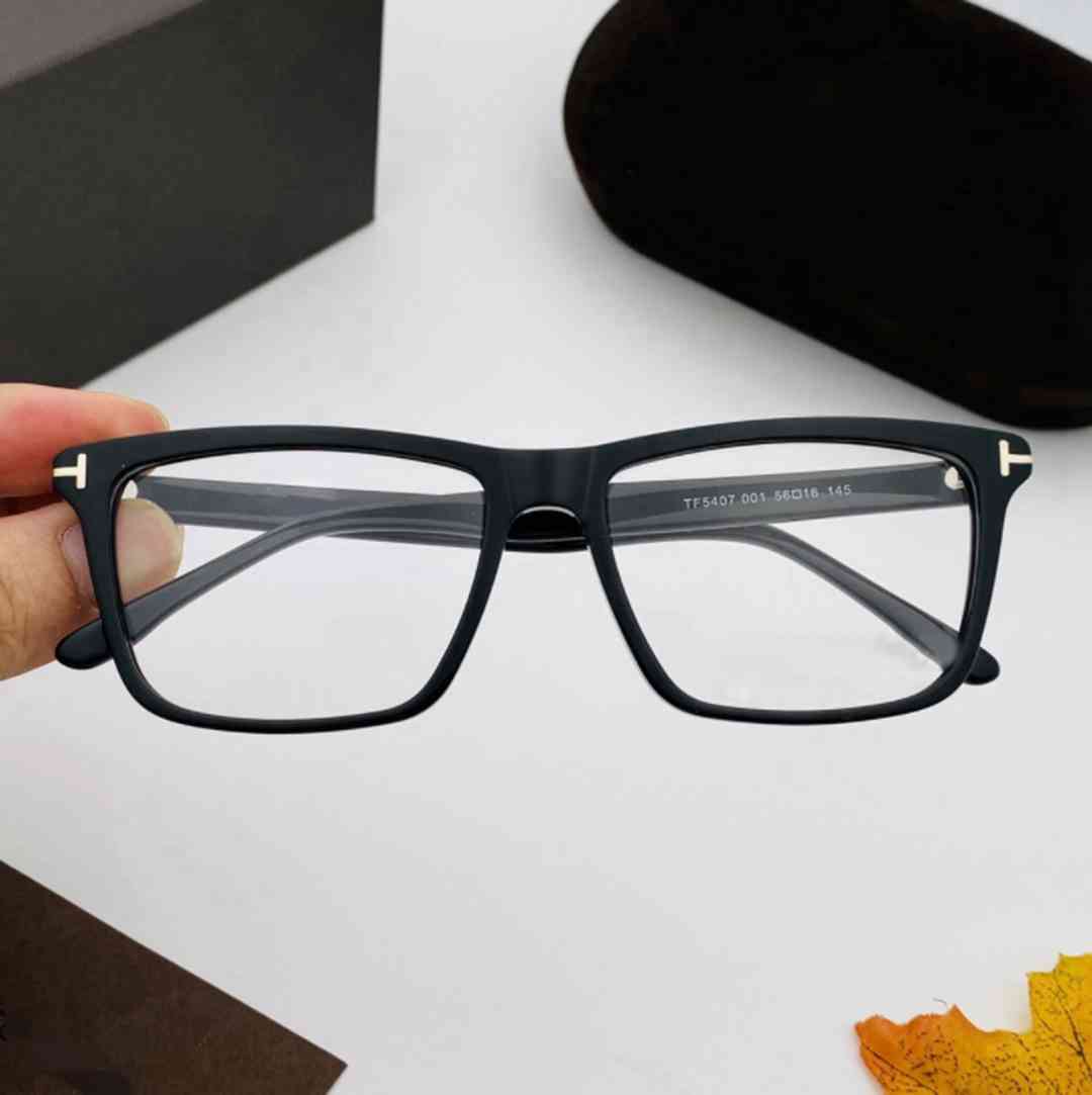 Luxury designer glasses TF5407 Square Acetate Frames With Original Can Be Customized Into Precription Eyewear Myopia Hyperopic Progressive Glasse