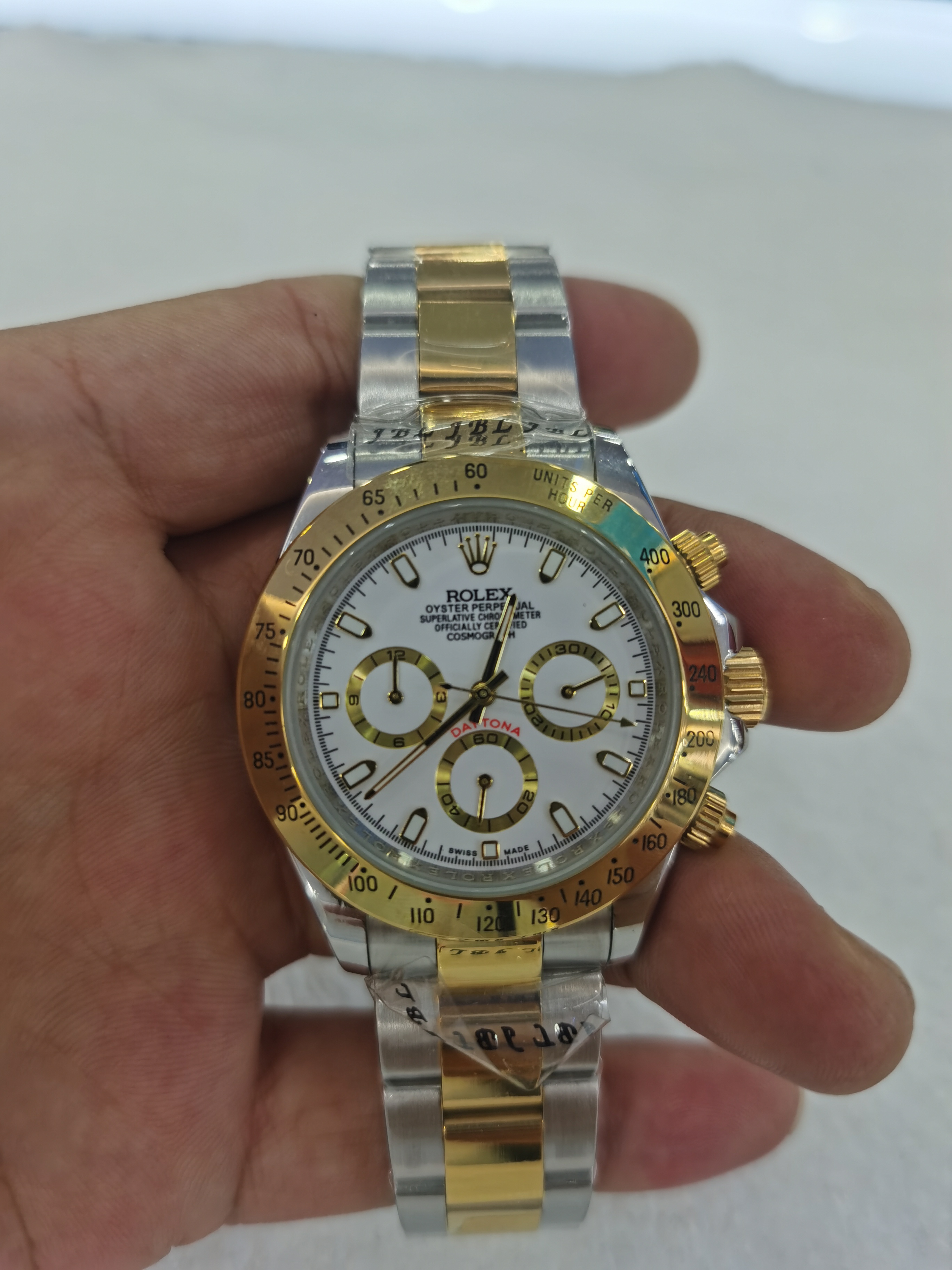 

With Original Box Luxury Automatic 2813 Mechanical Movement Watch gold Dial Watches Men 116508 Gold 116528 Mens Cosmograph Wristwatches 300, Style 1 original box + watch
