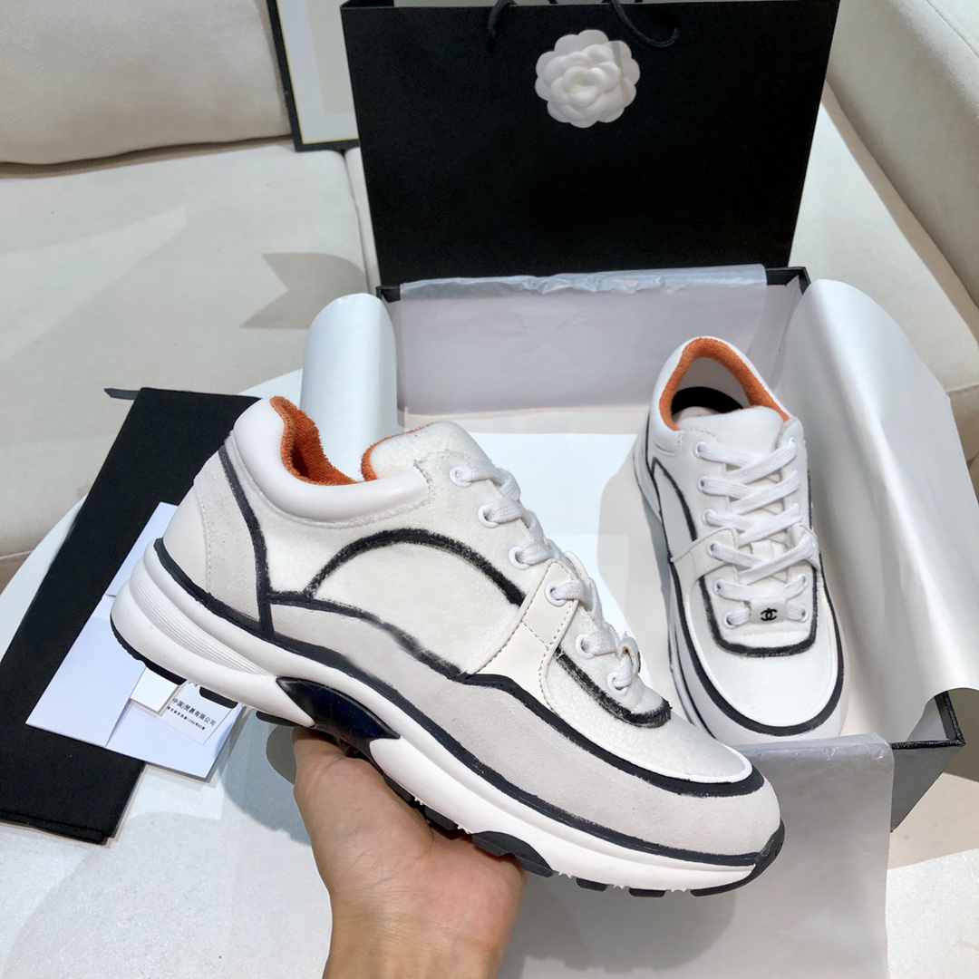 

Designer luxury men women casual shoes fabric calfskin nylon Reflective sneakers velvet mixed fiber fashion top quality with box, Color 14