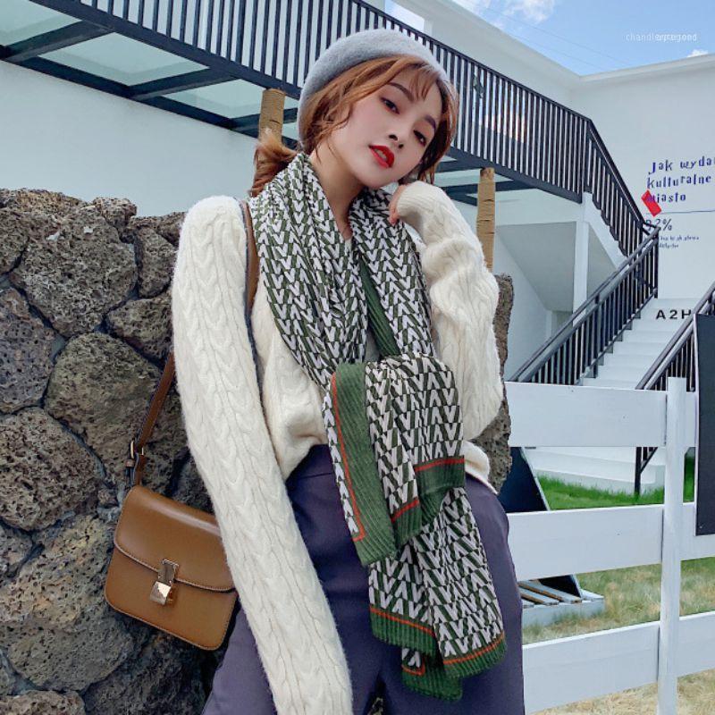 

Scarves Women Scarf Autumn Winter Fashion Casual All-match Cotton And LinenThick Warm Foulard Femme Echarpes Chales1