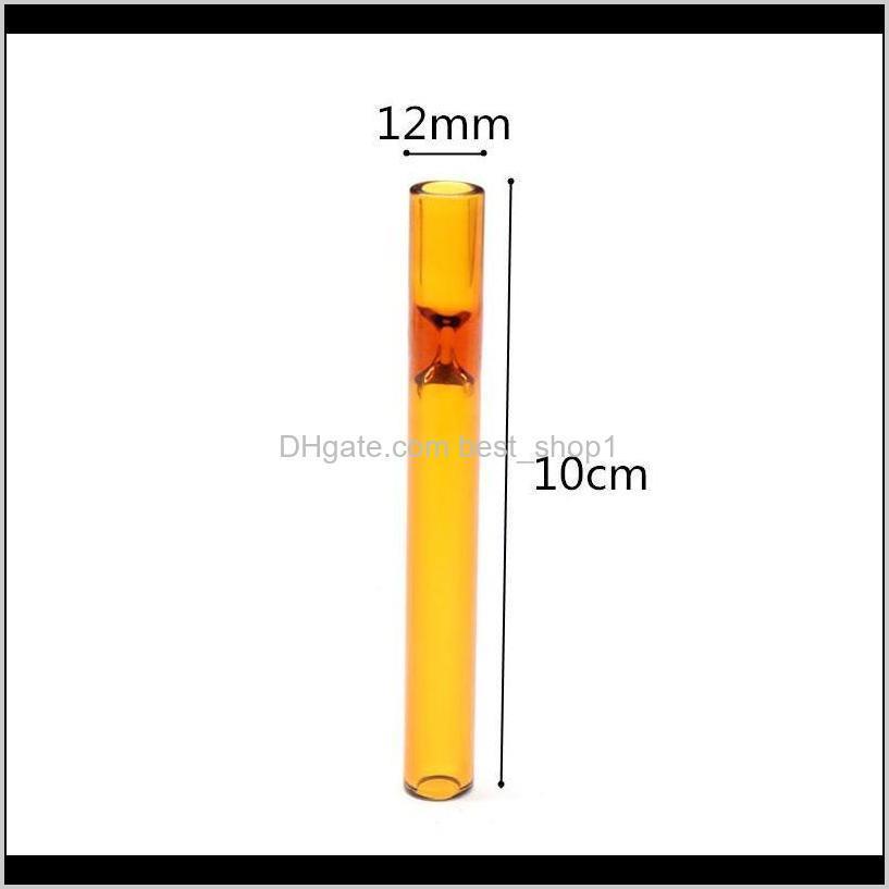

10Cm Glass Cigarette Bat One Hitter Pipe Clear Tube For Smoking Tobacco Hand Pipes Hookah Accessories Wmtoeh U2Q0U Eojrq
