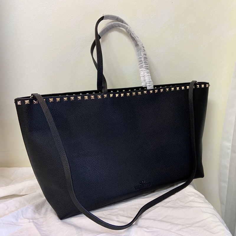 

designer Large Tote Shopping Bag Handbag Detachable Shoulder Strap Top Quality Plain Fashion Women Bags Cowhide High-Capacity Rivet, Deep brown