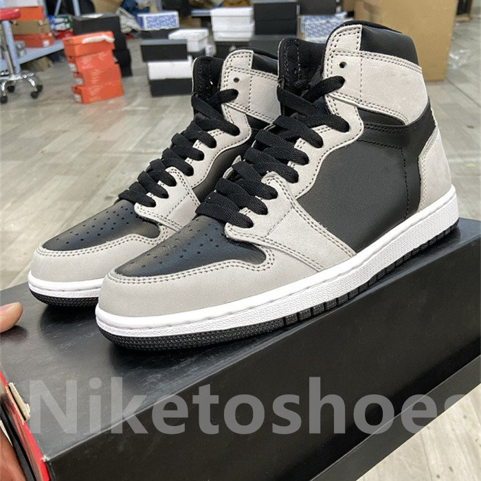 

1 High OG Light Smoke Grey Casual Shoes Wolf Grey Shadow 2.0 Sports Sneaker Trainers Shadow Grey