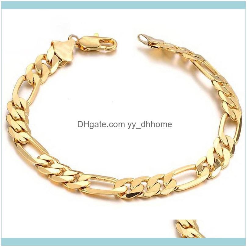 

Link, Bracelets Jewelry6Mm/10Mm Classic Vintage Gold Color Figaro Chain Bracelet Men Punk Hip Hop Jewelry Drop Delivery 2021 Epp0J