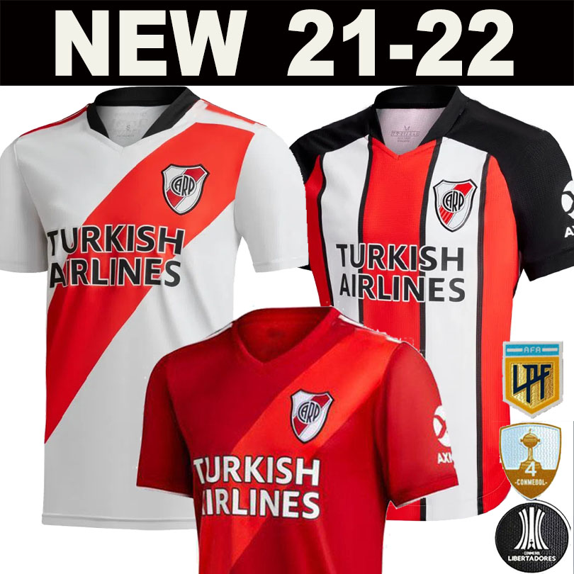 

21 22 River Plate soccer Jerseys M.SUAREZ J.ALVAREZ DE LA CRUZ 2021 2022 football jersey MONTIEL CARRASCAL BORRE PRATTO man + kids kit shirts Camiseta CARP 21/22, 21-22 third+patch