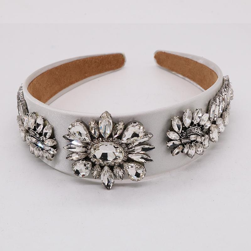 

Hair Clips & Barrettes Luxury Handmade Art Retro Jewelry White Crystal Accessories Baroque Wedding Dress Tiara Crown Casting Party Headwear, Golden;silver