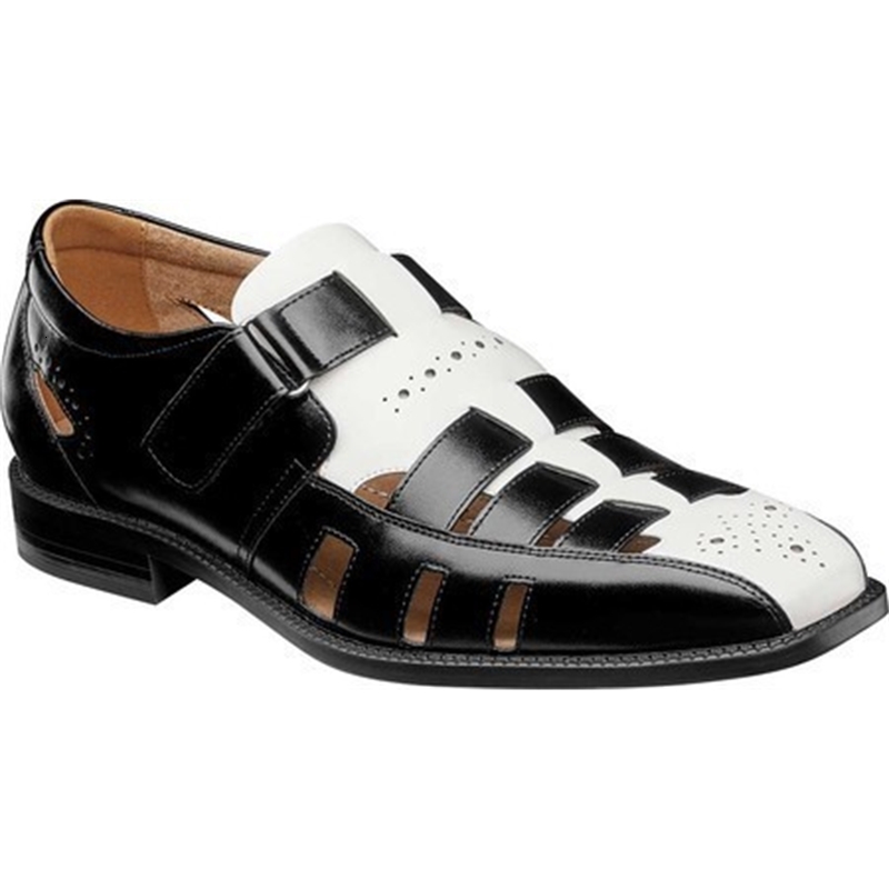 

Sandals men's summer open toe casual business fashion beach shoes, Black