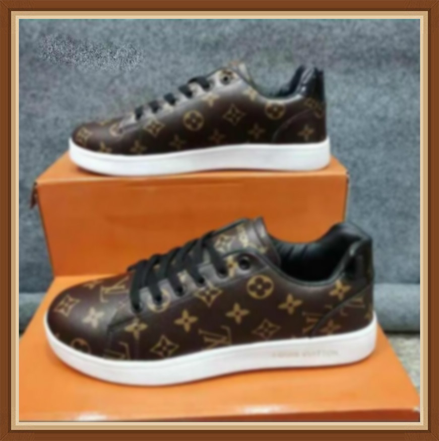 

MEW TOP LUXURY shoes Men new brand shoes qw41 new LV LOUIS bag VITTON Ysl women, Black