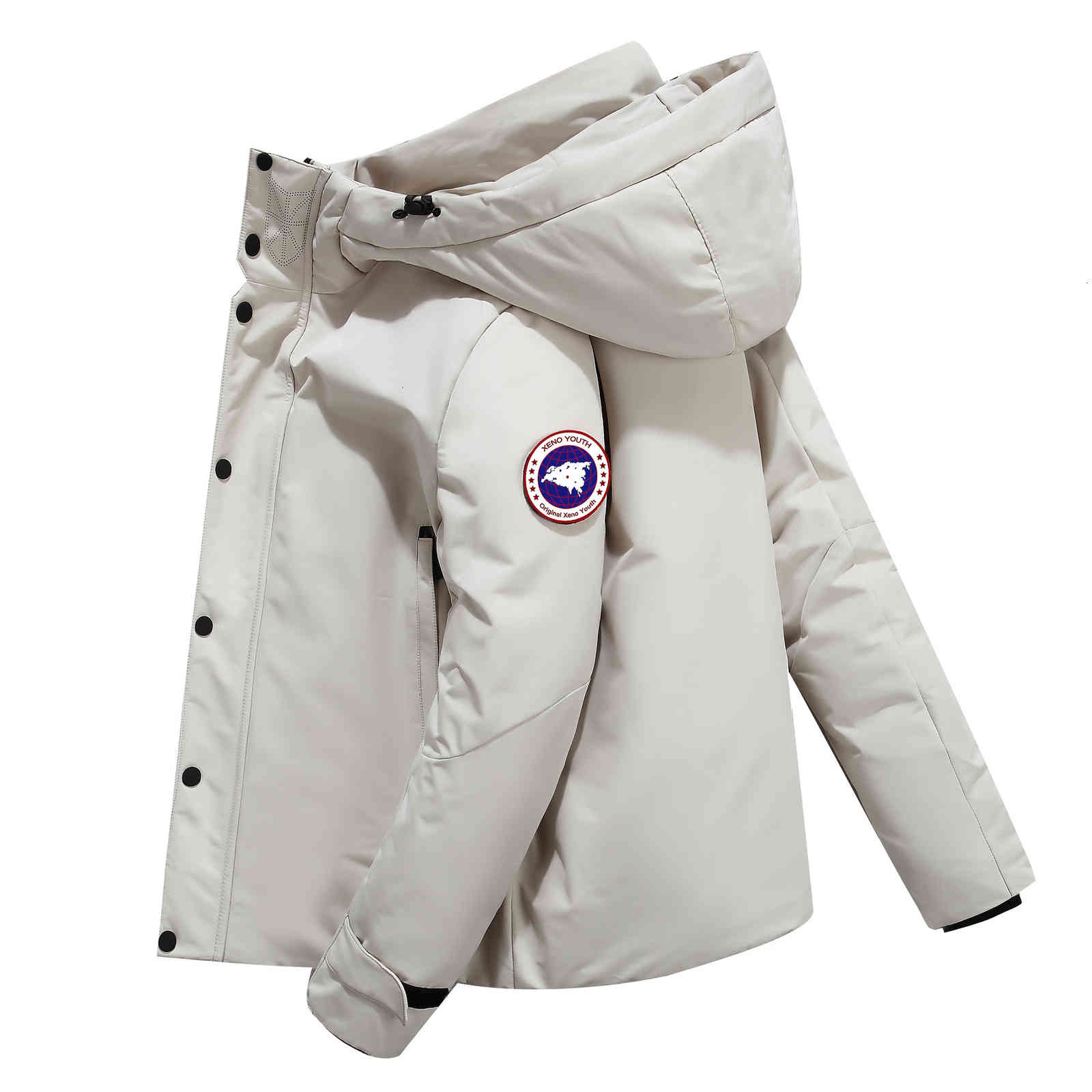Down Jacket Youth Men's and Women's Lovers Fashion Large Size Canada Thickened Parker Overalls Plus Down Goose