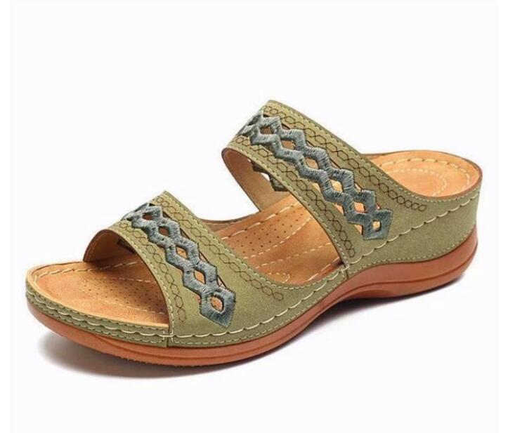

2022 Women Soft Stitching Ladies Comfortable Flat Sandals Open Toe Beach Shoes Woman Footwear, 08