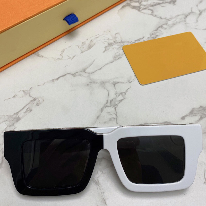 

Designer sunglasses mens and womens catwalk style Z14474E square two-color frame fashion trend top quality travel driving vacation UV protection belt box