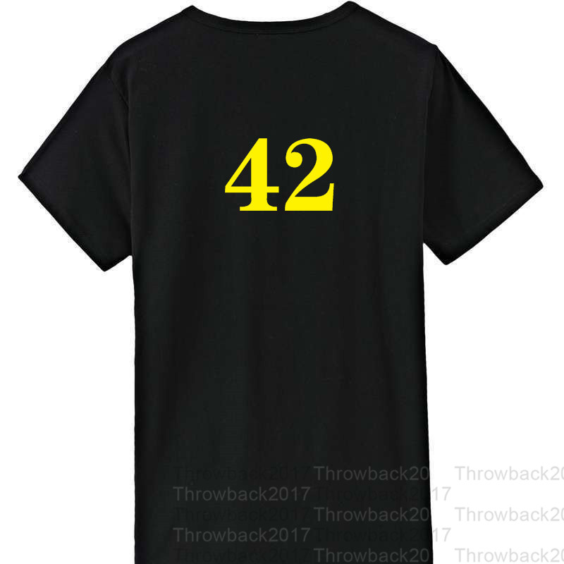 

No42 black II T-shirt Commemorative Exquisite Embroidery High Quality Cloth Breathable Sweat Absorption Professional Production