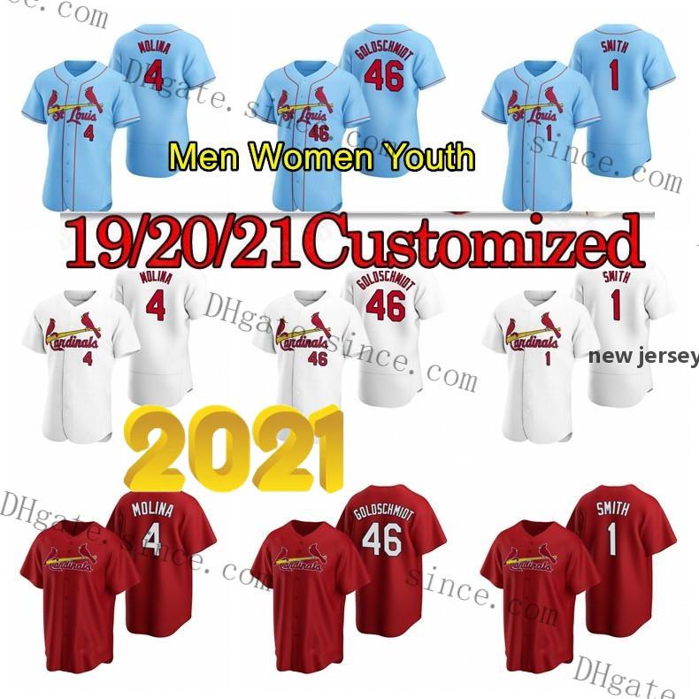 

New 28 Nolan Arenado Cardinal Baseball 4 Yadier Molina 46 Paul Goldschmidt 1 Ozzie Smith 13 Matt Carpenter Jerseys Custom Stitched, Flex base men custom(hongq)