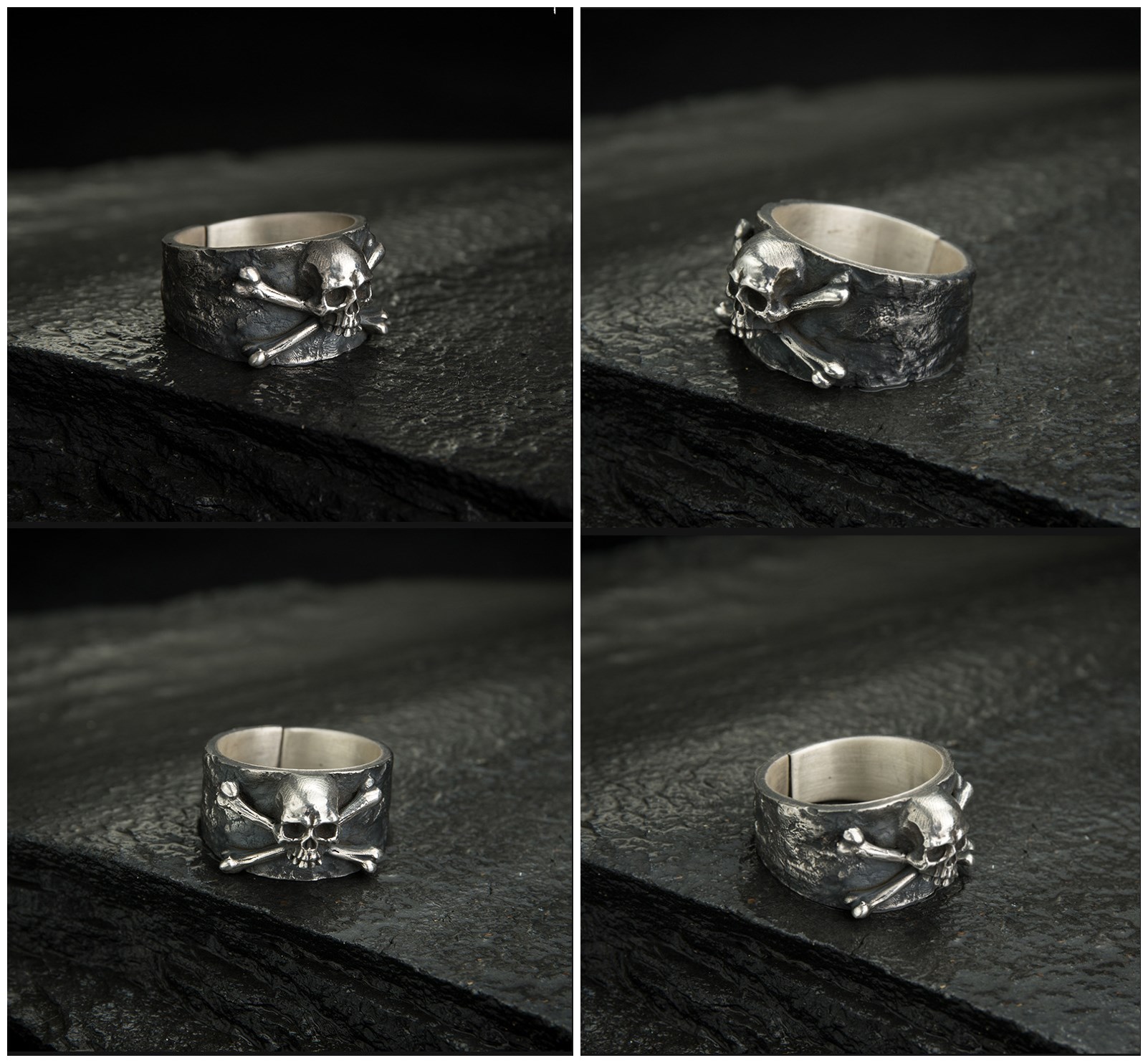 

Wholesale 20pcs/lot Skull Gothic Biker Punk Rings Mix Style Metal Jewelry For Men Gift