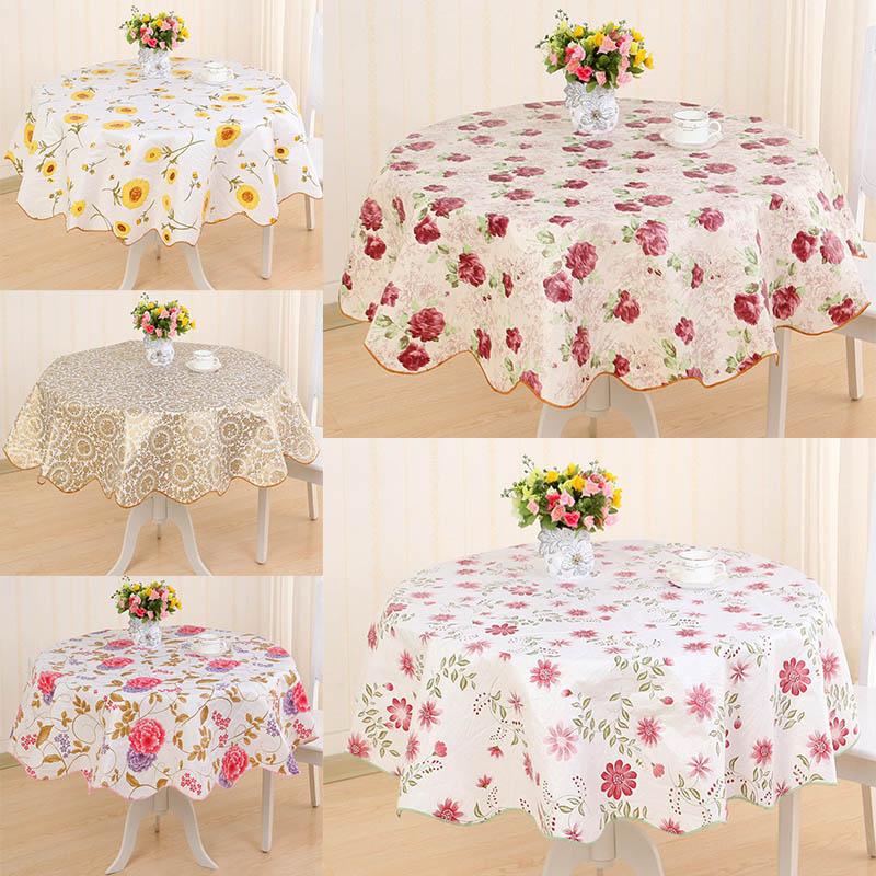 

Table Cloth Plastic Tablecloth Print Flower Waterproof Party Cover Background Home Kitchen Dining Decor Supplies, 03