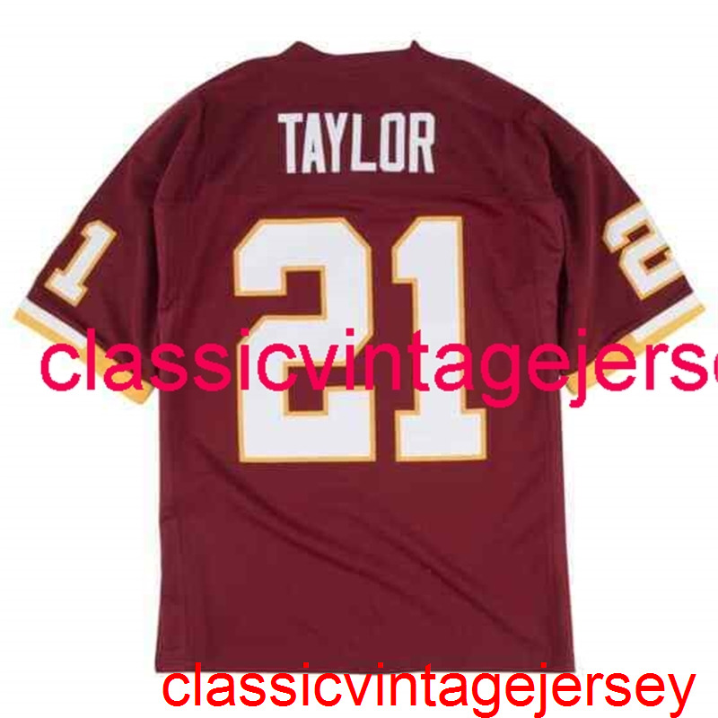 

Stitched Men Women Youth Mitchell & Ness 2007 Sean Taylor 75th Patch THROWBACK Jersey Embroidery Custom Any Name Number -5XL 6XL, Red