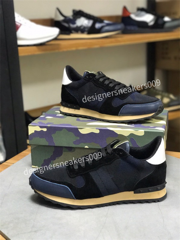 

High Quality Camouflage Sneaker Womens Mens Rivet Shoes Studded Flats Mesh Camo Suede Leather Casual Trainers Shoe size38-46, 03