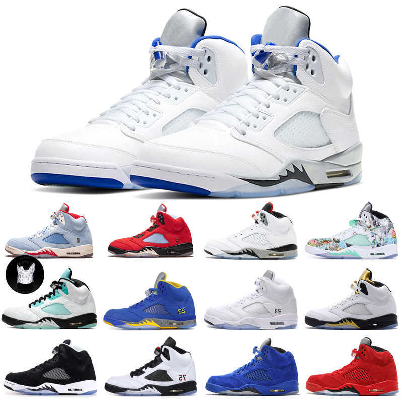 

5 5s Mens basketball shoes Raging Bull Stealth Fire Red Oregon Ducks Alternate Grape Black Metallic trainers sneakers, #2 stealth