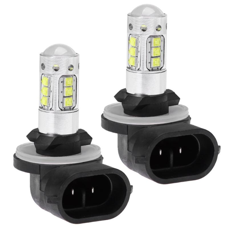 

Car Headlights 2x 80W H27/881 Cree XBD Chips 1200LM LED Feu Anti-Brouillard DRL Lampe Ampoule 6000K Blanc DC 12V