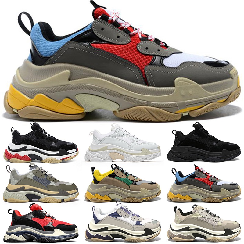 

Triple s Men Women Designer Casual Shoes Platform Sneakers Black White Grey Red Pink Blue Green Yellow Fashion Mens Trainers Sports Shoe Jogging Walking, #10 36-39