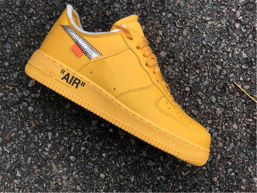 

Shoes Released Authentic 1 University Gold Forces Men off Yellow Metallic Silver White DD1876-700 Sports Sneakers