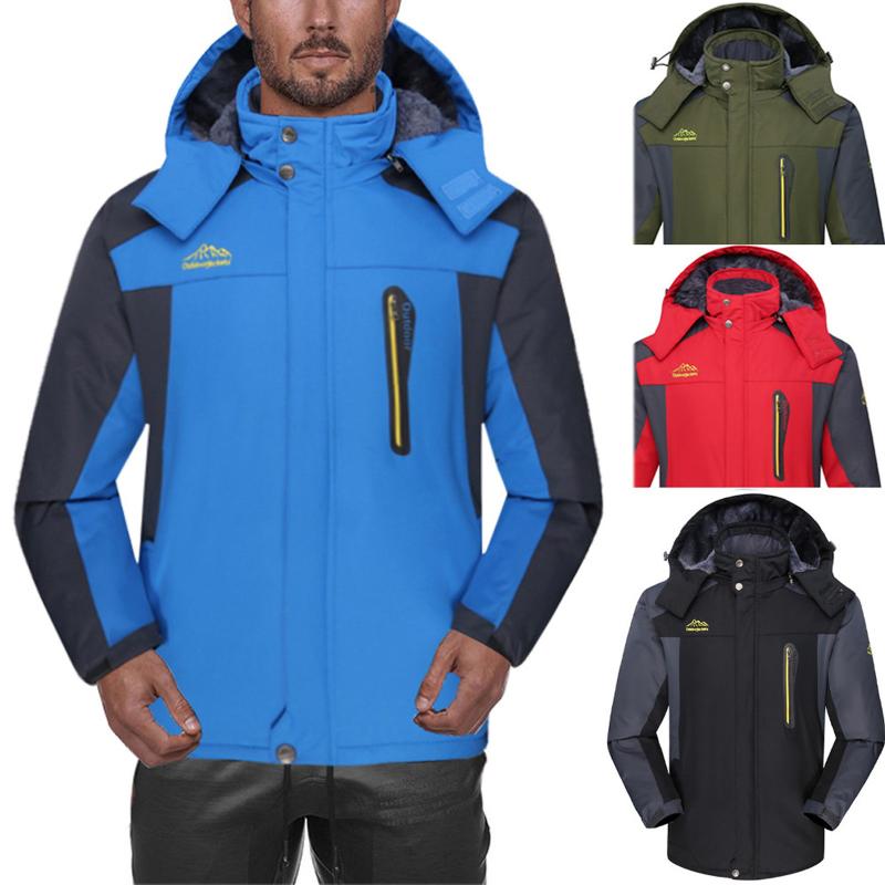 

Men's Jackets Winter Thickening Hoody Warmth Wind Protection Outdoor Assault Coat Windproof Warm Waterproof Oversize Jacket E4