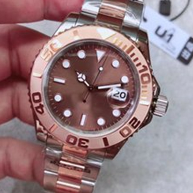 

2021 ST9 Watch Yatch Men's Wrist High Quality Automatic 40MM 126621 Rose Gold Stainless Steel Everose Mechanical watches Chocolate Origin, Box