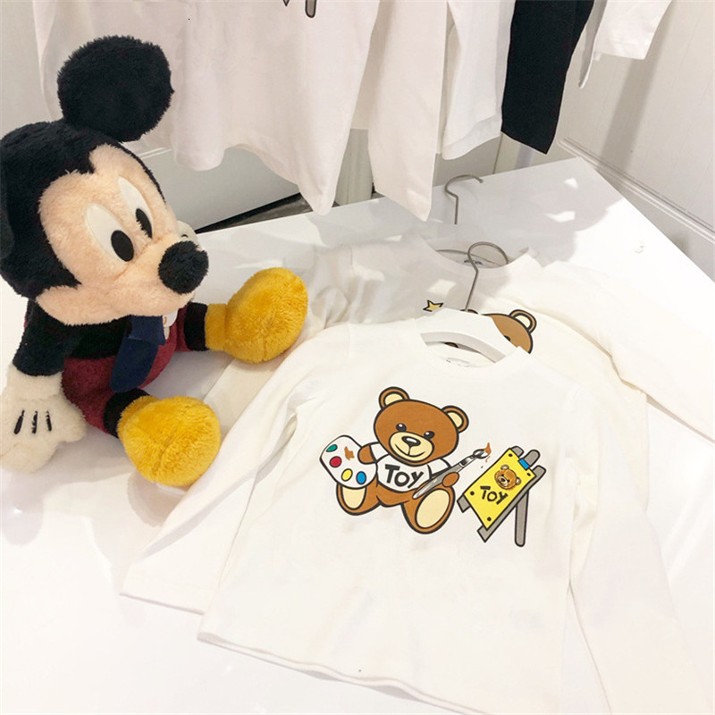 Children&#039;s shirts Kids For autumn Cartoon Print Long Sleeve Top Tees Baby Cotton Tshirts Girls Boys T Shirts-image-676118510